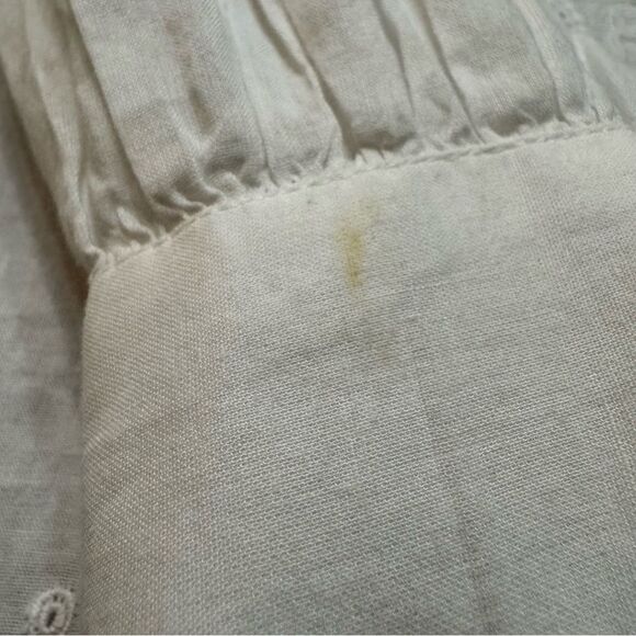 NILI LOTAN Selene Embroidered Cotton Popover Blouse Medium - Picture 8 of 13